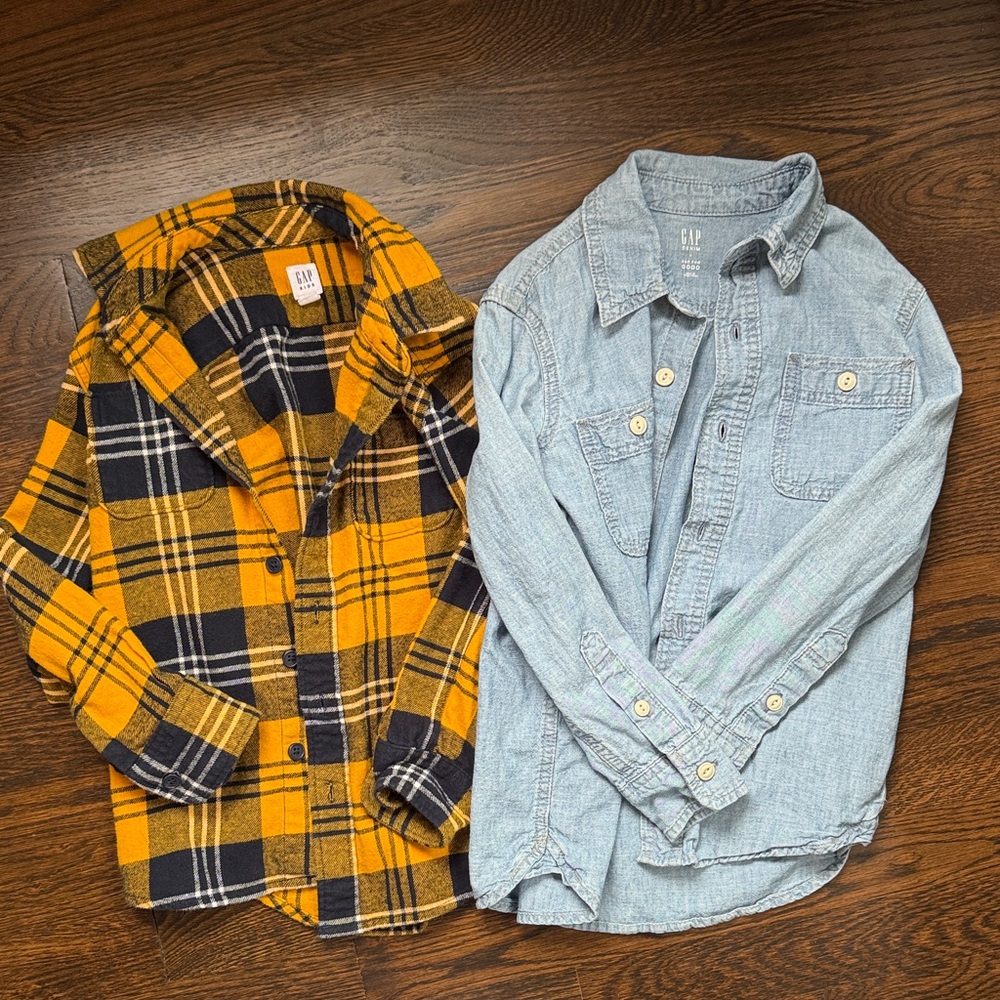 Gap kids button up shirt S bundle